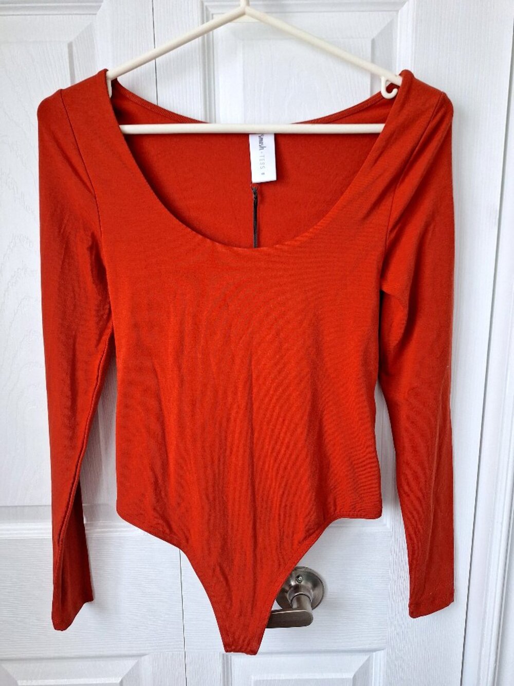 Smash + Tess NWT Sadie Scoop Neck Bodysuit in Bella Brick